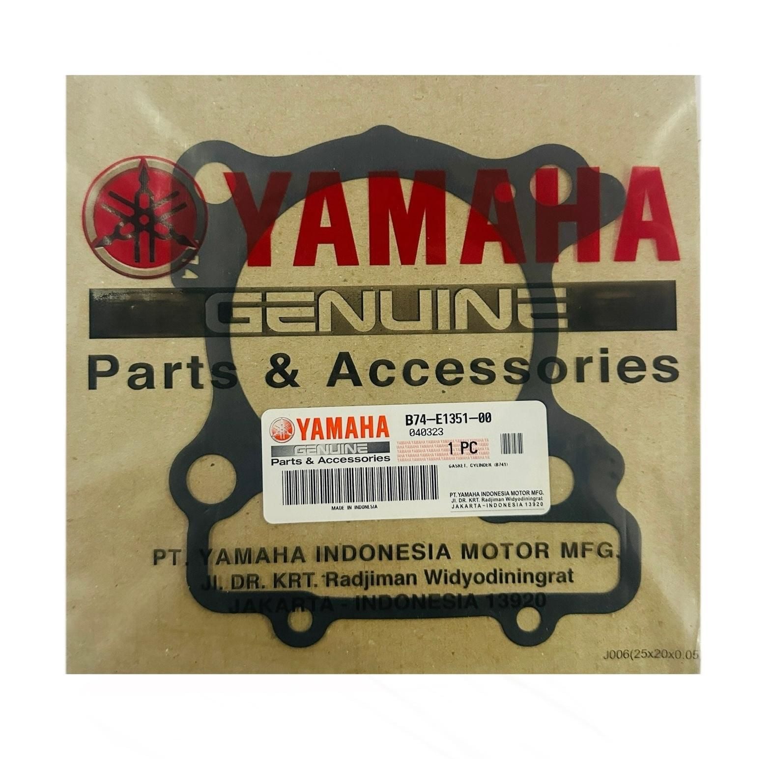 Yamaha Xmax 250 Silindir Alt Conta Orjinal 2018-2024 (B74-E1351-00)