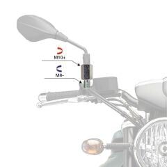 Mg Moto +10-8 Ayna Adaptörü