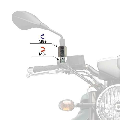 Mg Moto +8-8 Metal Ayna Adaptörü