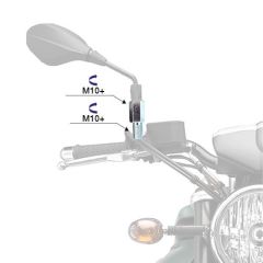 Mg Moto +10+10 Metal Ayna Adaptörü