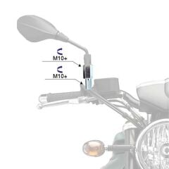 Mg Moto +10+10 Metal Ayna Adaptörü