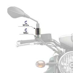 Mg Moto +10+8 Krom Ayna Adaptörü