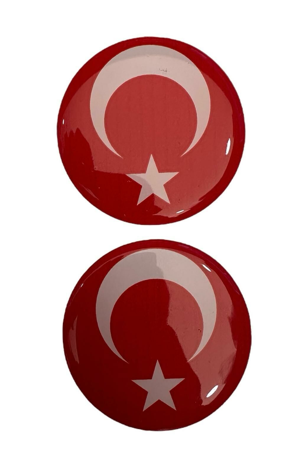 Motogaj Türk Bayrağı Desenli 5x5 Cm İkili Damla Etiket