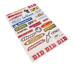 Motogaj Karışık Marka Desenli 30 Parça A4 Sticker Seti