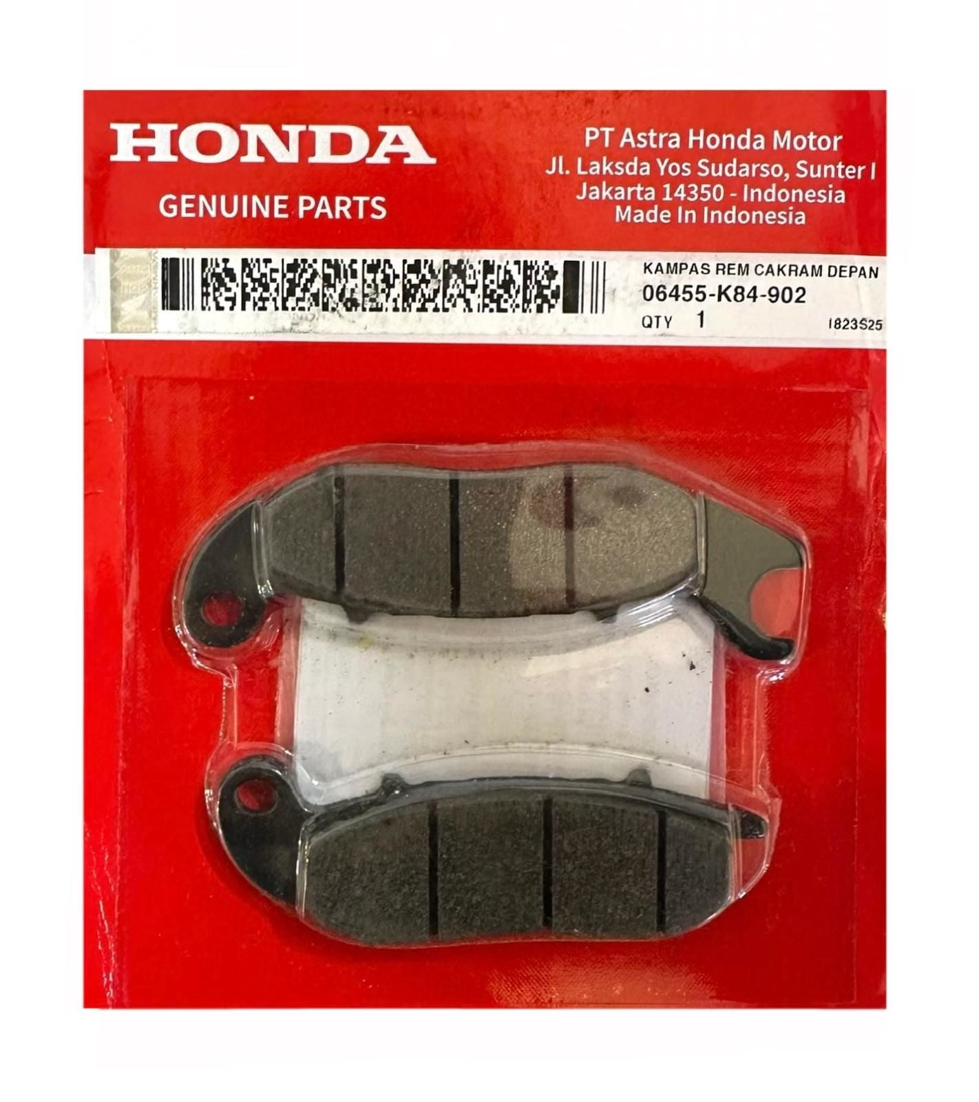 Honda Pcx 125 Ön Fren Balatası Orjinal 2021-2025 (06455-K84-902)