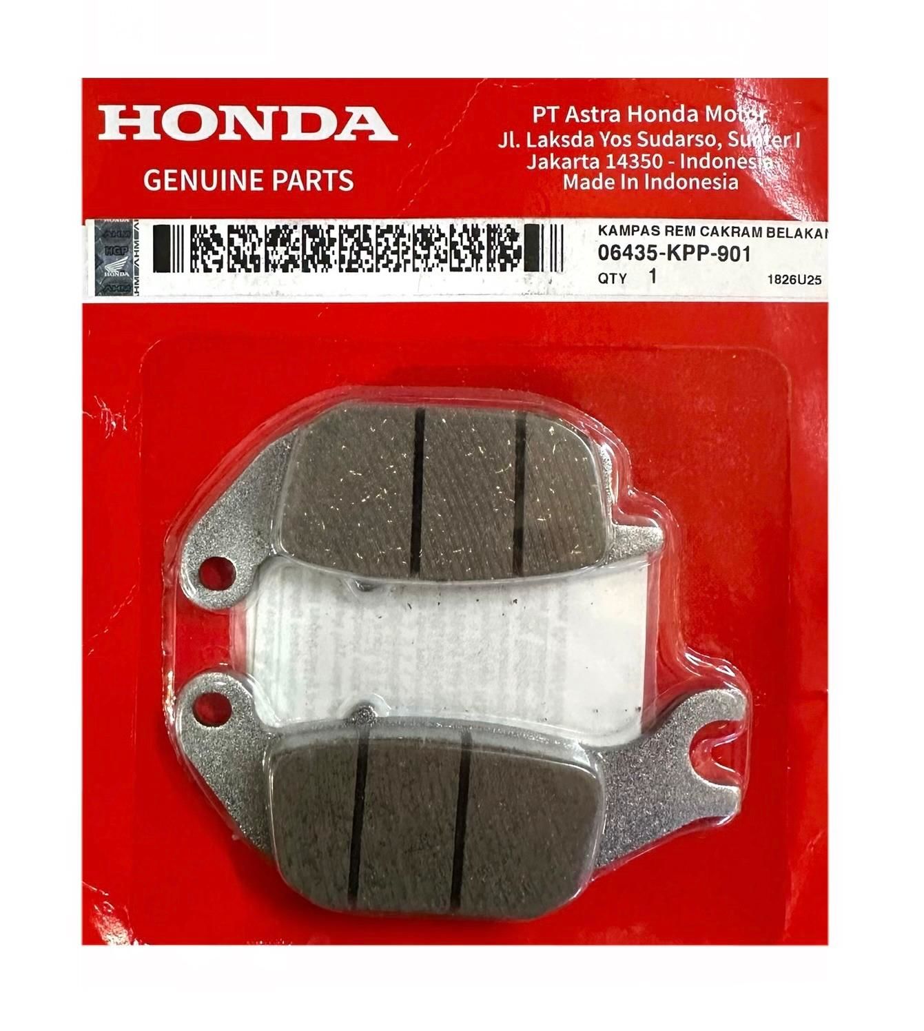 Honda Cbr 125R Arka Fren Balatası Orjinal 2011-2016 (06435-KPP-901)