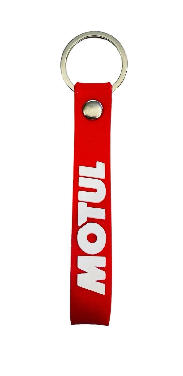 Motul Kırmızı Beyaz Silikon Motosiklet Anahtarlık