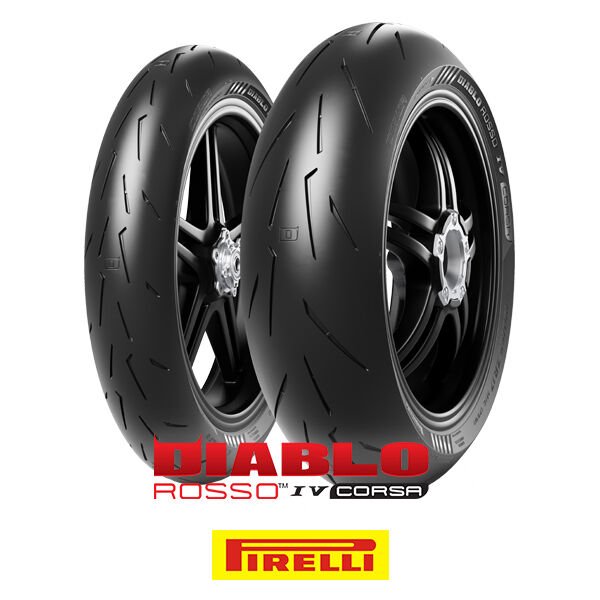 Pirelli Set 120/70ZR17 ve 200/60ZR17 Diablo Rosso IV Corsa Ön Arka Takım