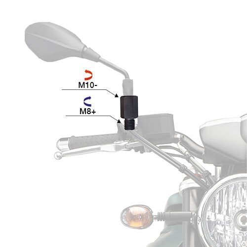 Motogaj -10 +8 Ayna Uzatma Adaptörü