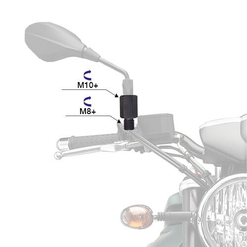 Motogaj +10 +8 Ayna Uzatma Adaptörü