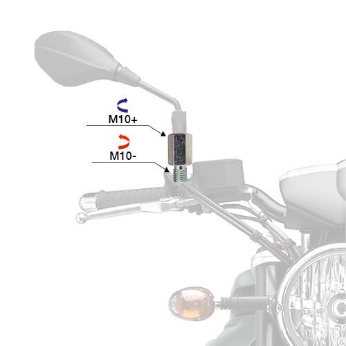 Motogaj +10 -10 Ayna Uzatma Adaptörü