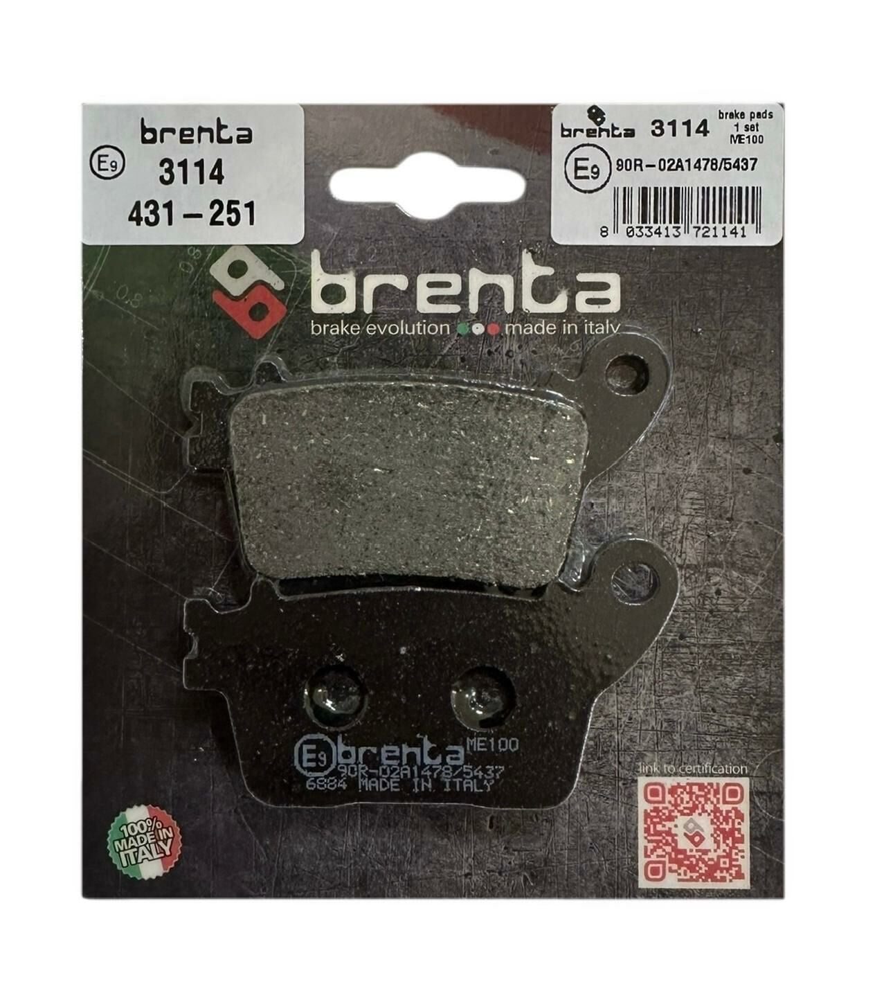 Honda Cbr 1000 Rr 2006-2025 Brenta Arka Fren Balatası