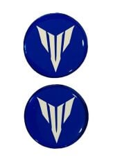 Yamaha Mt 4x4 İkili Koruma Takozu Damla Sticker Mavi