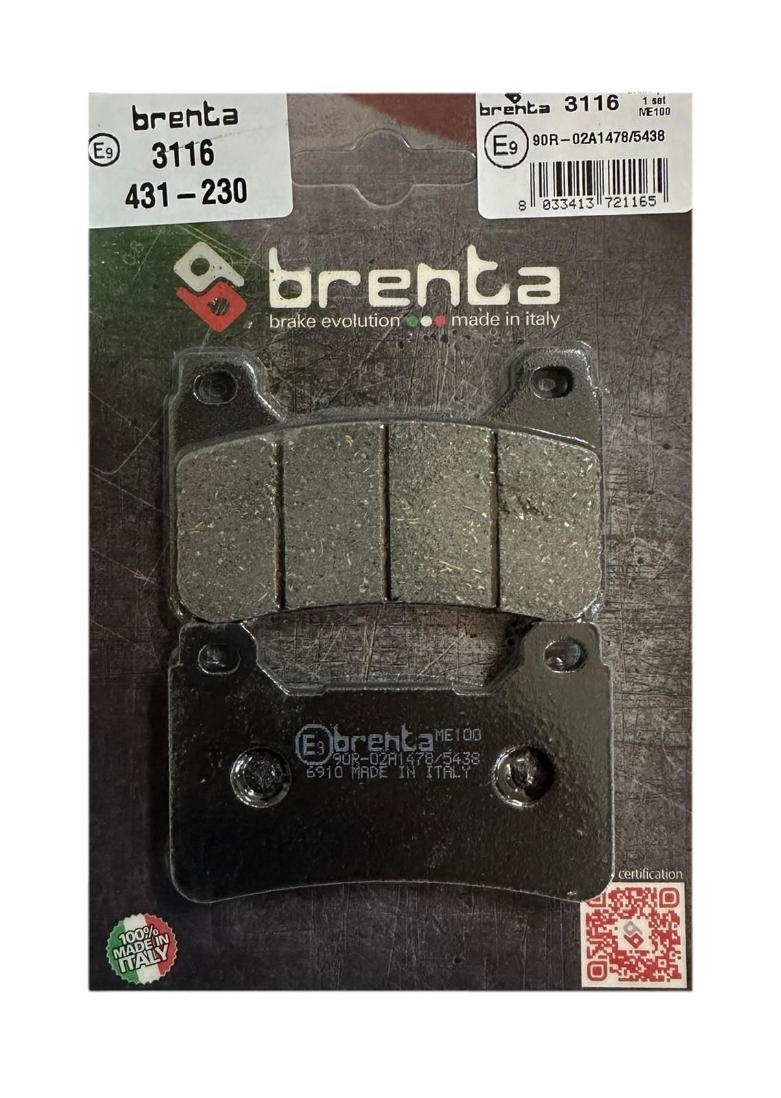 Brenta Ft 3116 Organik Fren Balatası