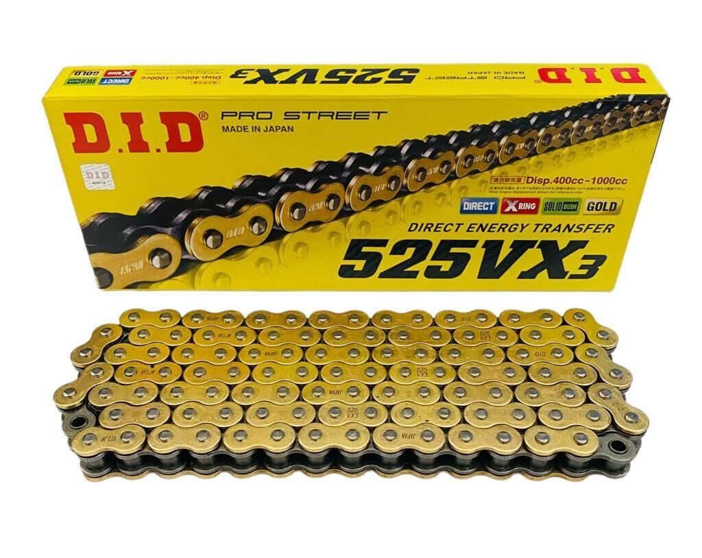 D.I.D 525VX3-110L Oringli Gold Zincir