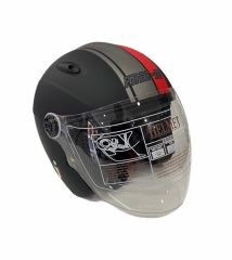 Free-M Fr-601 Kırmızı Dizayn Yarım Kask