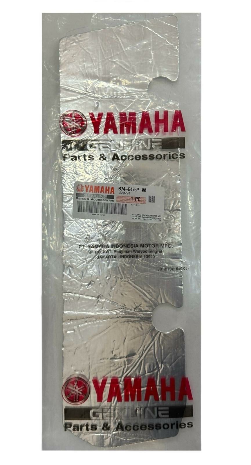 Yamaha Xmax 250 Egzoz Isı Kalkanı Orjinal 2018-2024 (B74-E475P-00)