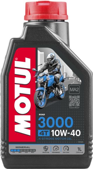 Scooter Motor Yağı Motul 3000 4T 10W-40 Mineral Yağ 1L