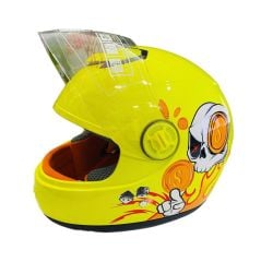 Free-M Sy 118 Kuru Kafa Full Face Çocuk Kaskı Sarı