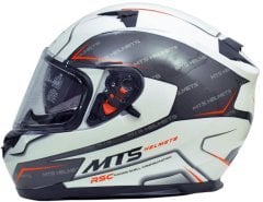 MTS M-960 Blade White-Black Full Face Kask