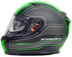 MTS M-960 Blade Mat Black-Green Full Face Kask