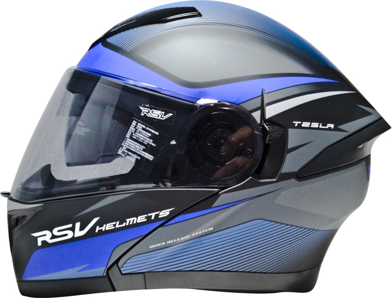 Free-M Fr-965 Mat Blue Graphic Çene Açılır Kask