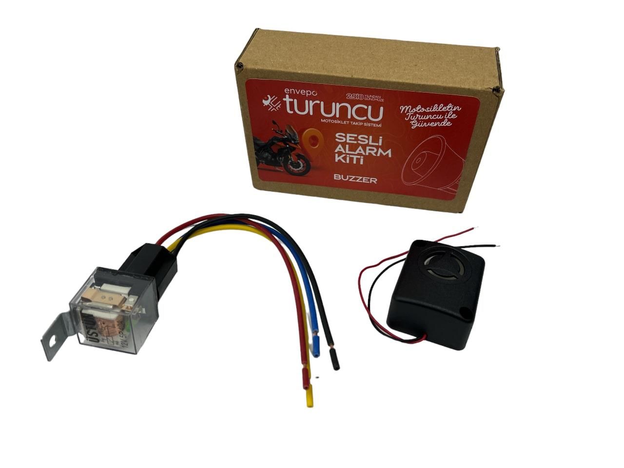 Turuncu Motosiklet Buzzer Sesli Alarm Kiti