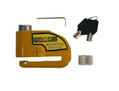 Lock Kinguard Alarmlı Çelik Disk Kilidi Sarı