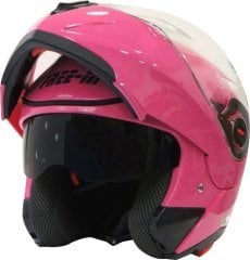 Free-M Fr-961 Pink Kadın Çene Açılır Kask