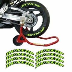 Dunlop 3D Lastik Yanak Yazısı Neon Yeşil