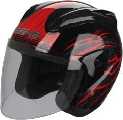 Free-M Fr-606 Graphic Red Açık Kask