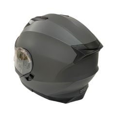 Vınz 162 Güneş Vizörlü Çene Açılır Kask Mat Gri