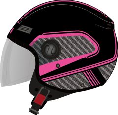 MTS M-809-A Pink Graphic Açık Kask