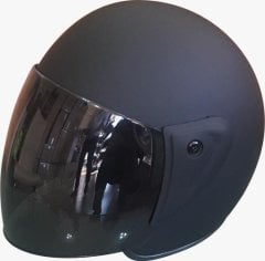 C.N. C-009 Mat Black Açık Kask