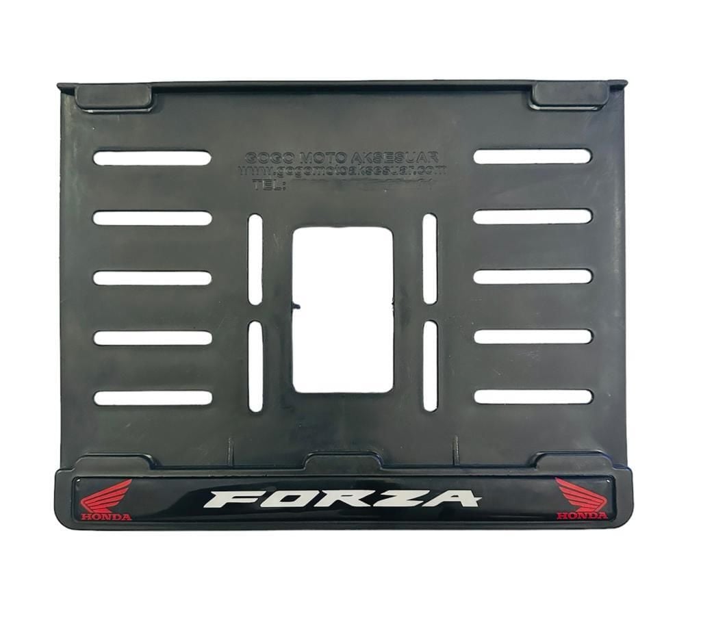 Honda Forza Plastik Kırılmaz Plakalık Beyaz (15x24)