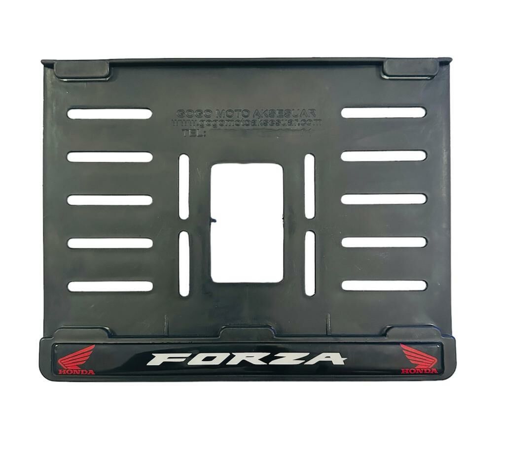 Honda Forza Plastik Kırılmaz Plakalık Beyaz (15x24)