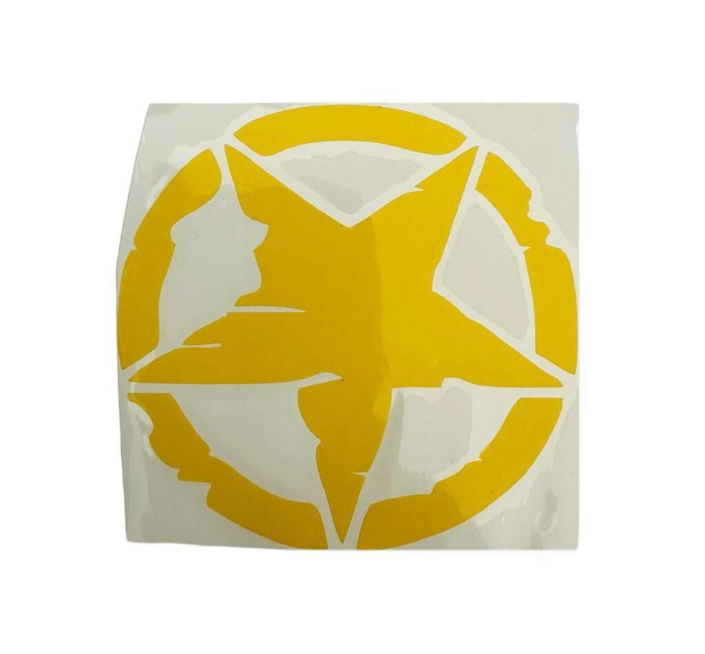 Gogo Yıldız Desenli Sarı Sticker 75 x 75 mm