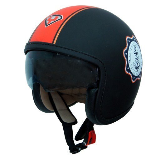 Yohe Y-859 Mat Red-Black Açık Kask