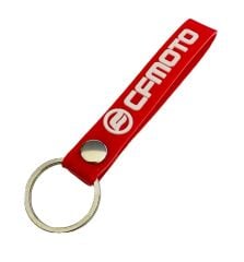 Cf Moto Kırmızı Beyaz Silikon Motosiklet Anahtarlık