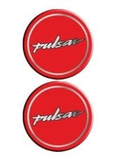 Bajaj Pulsar 4x4 İkili Koruma Takozu Damla Sticker Kırmızı Beyaz