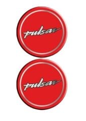 Bajaj Pulsar 4x4 İkili Koruma Takozu Damla Sticker Kırmızı Beyaz