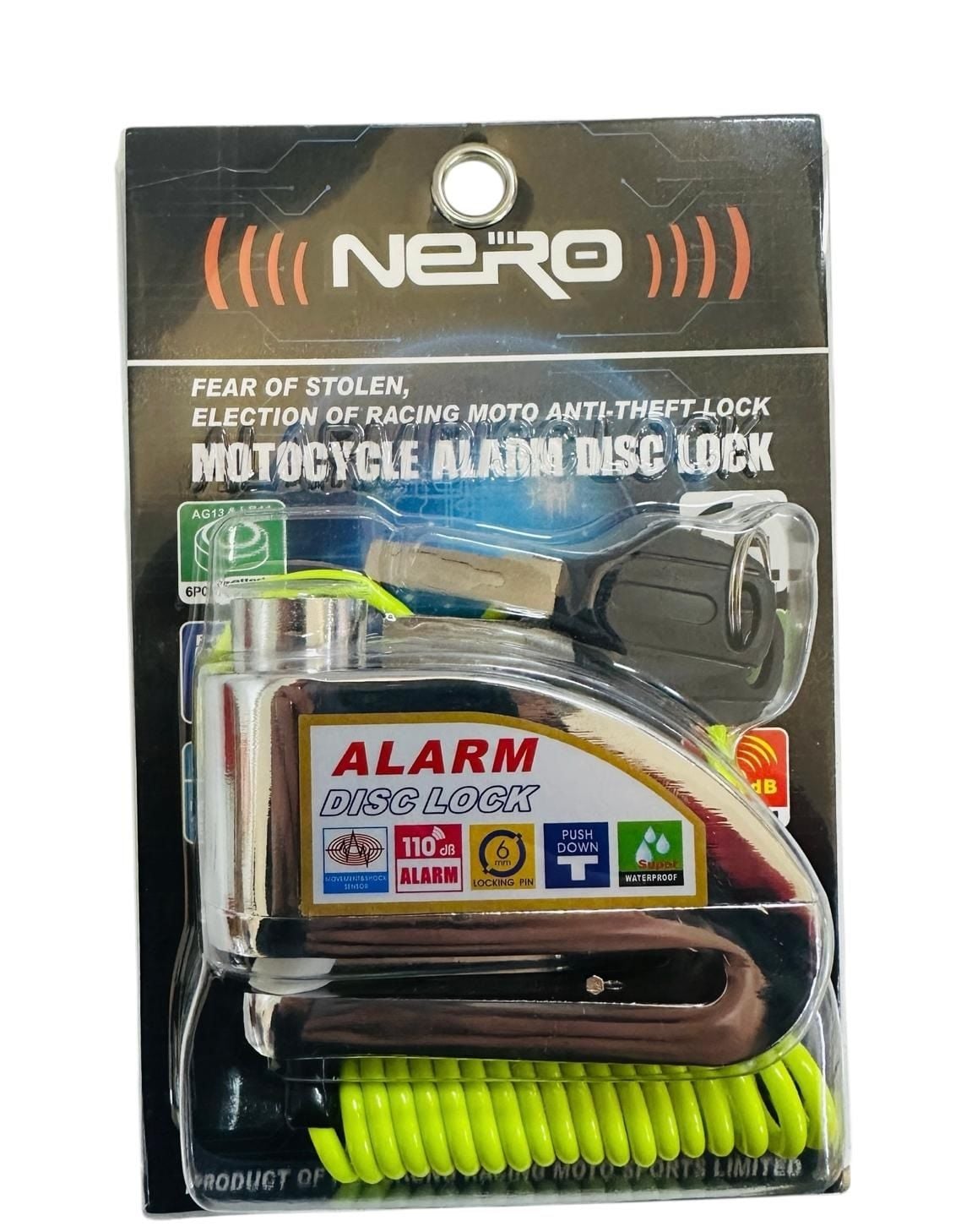 Motogaj Nero Çelik Disk Kilidi