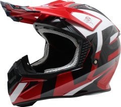 Free-M Fr-801 Red-White-Black Cross Kask