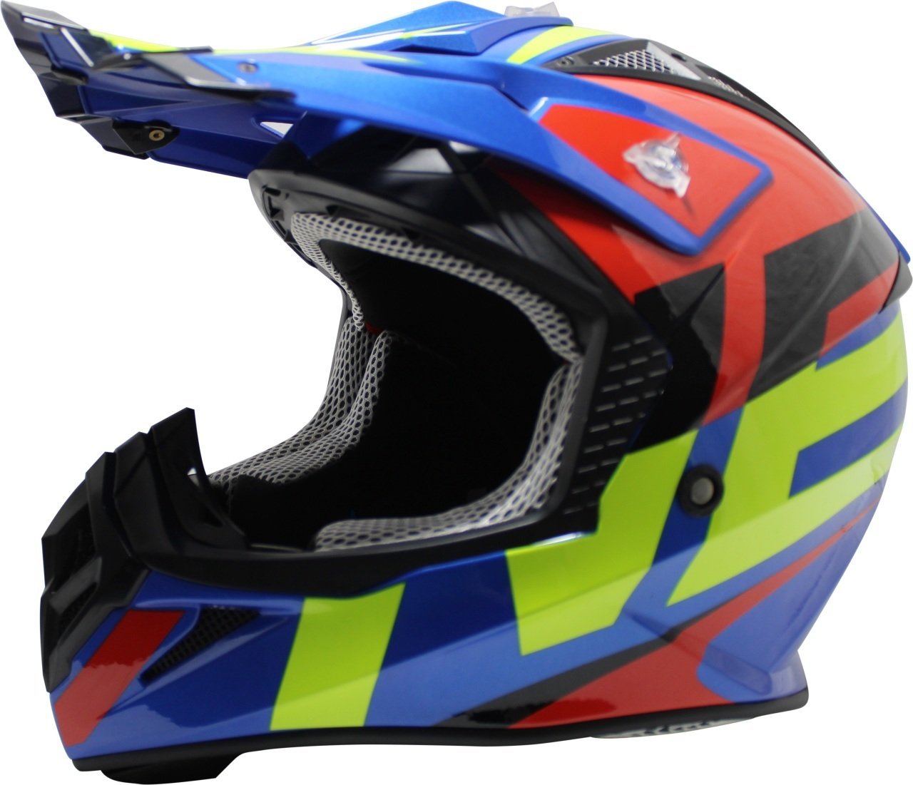Free-M Fr-801 Blue-Yellow-Red Cross Kask