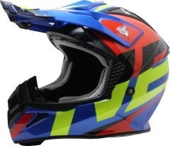 Free-M Fr-801 Blue-Yellow-Red Cross Kask