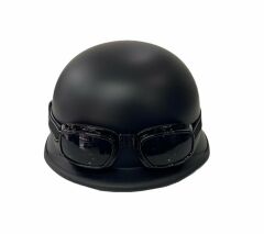 MTS 803 Mat Black Chopper Nazi Kask