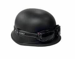 MTS 803 Mat Black Chopper Nazi Kask