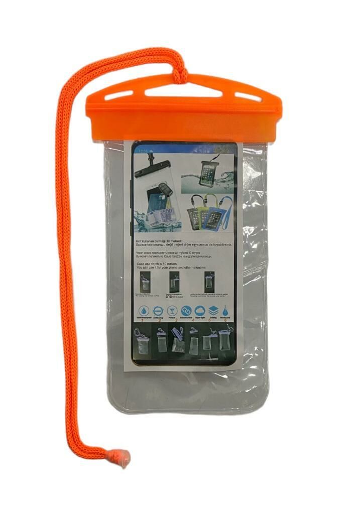 Tex 2084 Su Geçirmez Telefon Kılıfı Neon Turuncu