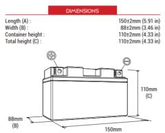 Bs Battery Btz12S Bs Motosiklet Aküsü