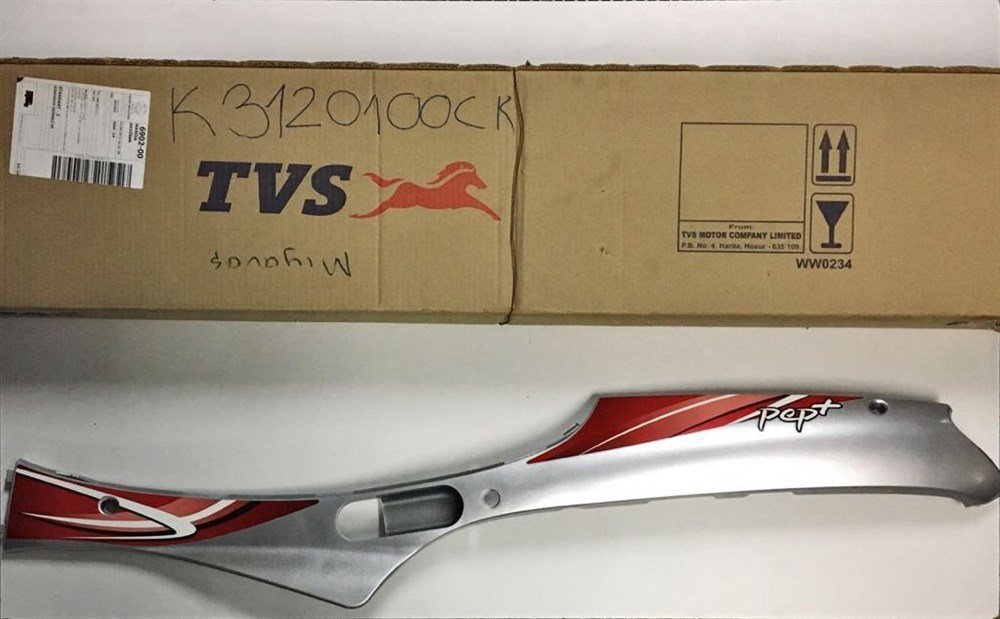 TVS Pep Sol Alt Yan Panel Kırmızı Yeni